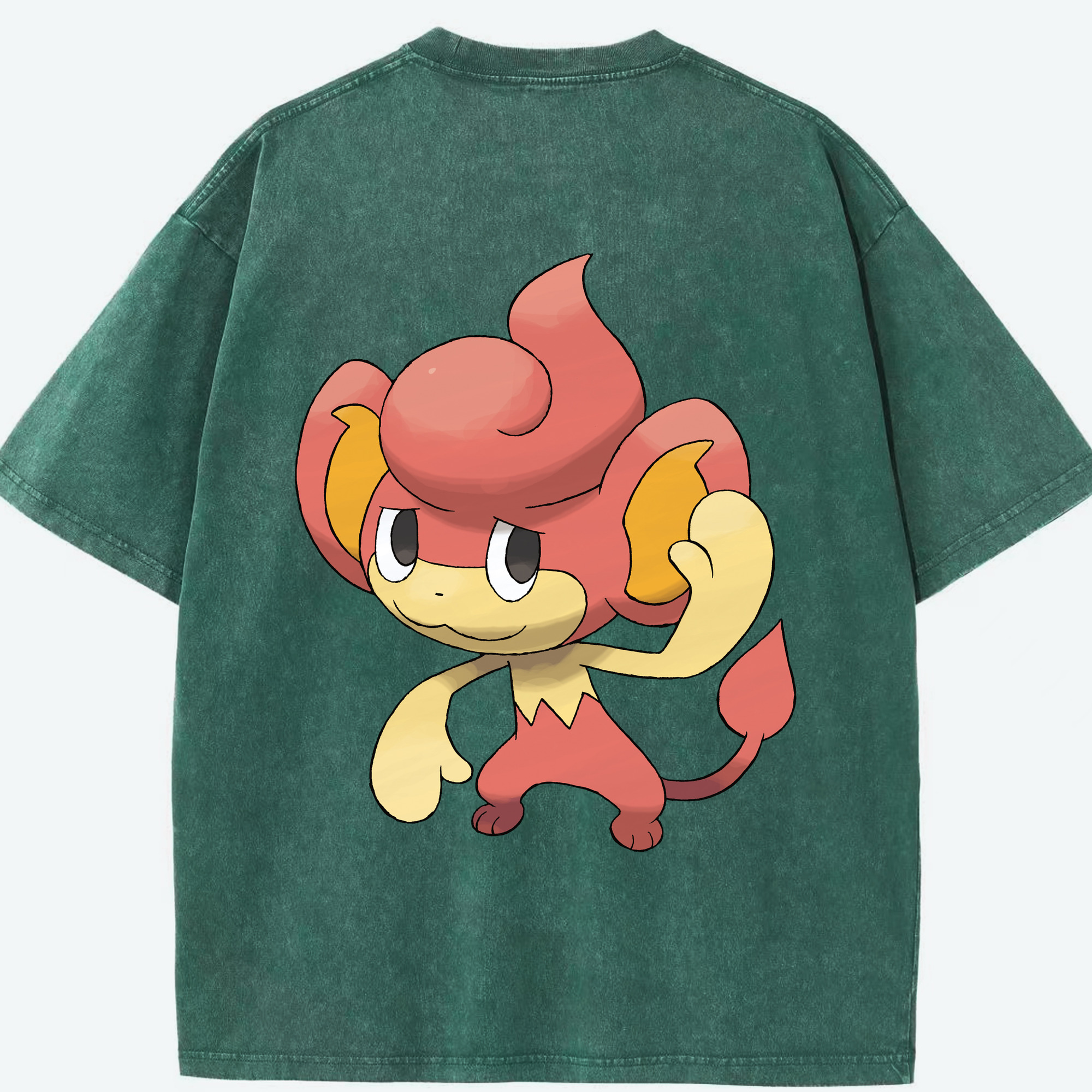 （画像用） ポケットモンスター Pokémon 綿100% ヴィンテージ風 半袖Tシャツ（背面プリント）